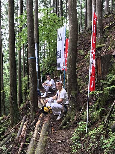 登山中にお弁当